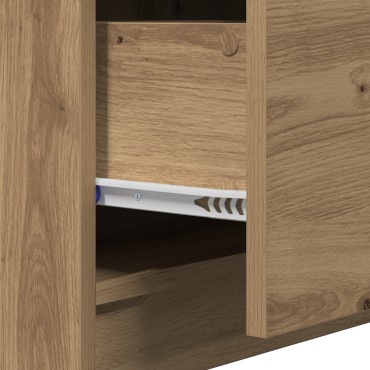vidaXL Ντουλάπα Νιπτήρα Ξύλο Τέχνης 59x37x59cm Επεξεργασμένο Ξύλο