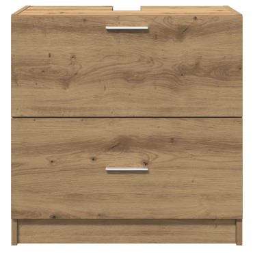vidaXL Ντουλάπα Νιπτήρα Ξύλο Τέχνης 59x37x59cm Επεξεργασμένο Ξύλο