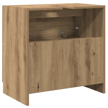 vidaXL Ντουλάπα Νιπτήρα Ξύλο Τέχνης 59x37x59cm Επεξεργασμένο Ξύλο