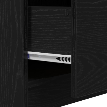 vidaXL Ντουλάπι Μπάνιου Μαύρη Οξυά 59x37x59cm Επεξεργασμένο ξύλο 1 τεμ.