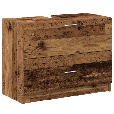 vidaXL Ντουλάπι νιπτήρα Παλιό Ξύλο 78x37x59cm Τεχνητό Ξύλο