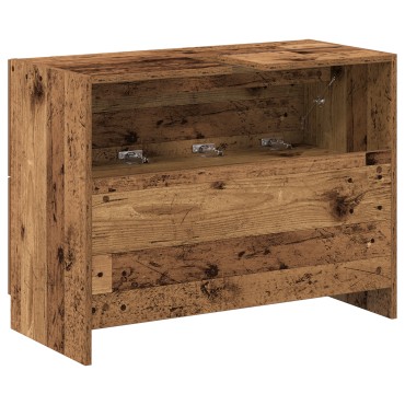 vidaXL Ντουλάπι νιπτήρα Παλιό Ξύλο 78x37x59cm Τεχνητό Ξύλο