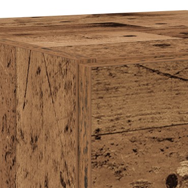 vidaXL Ντουλάπι νιπτήρα Παλιό Ξύλο 78x37x59cm Τεχνητό Ξύλο