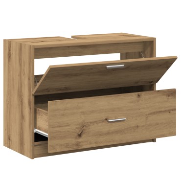 vidaXL Ντουλάπι Νιπτήρα Artisan Oak 78x37x59cm Μηχανικά Ξύλα 1 τεμ.