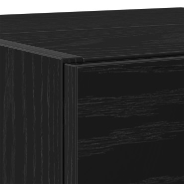 vidaXL Ντουλάπα Νιπτήρα Μαύρη Δρύς 78x37x59cm Επεξεργασμένο Ξύλο
