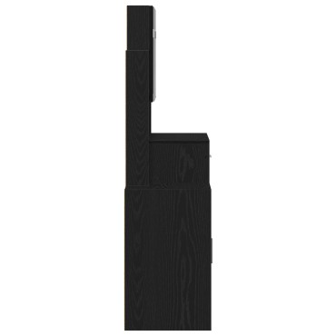 vidaXL Τραπέζι περιποίησης Μαύρη Οξυά 80x35x132cm