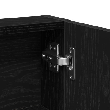 vidaXL Τραπέζι περιποίησης Μαύρη Οξυά 80x35x132cm