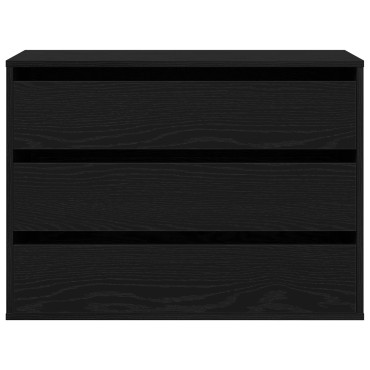 vidaXL Γωνιακό Κουτί Συρταριών Μαύρη Δρυς 80x41x58cm Επεξεργασμένο Ξύλο