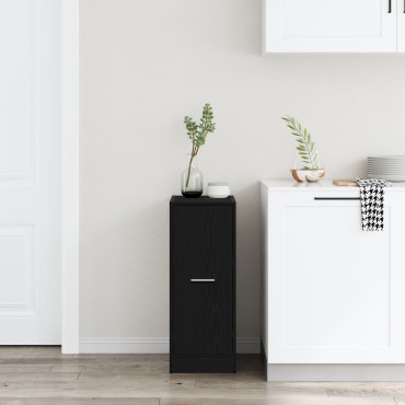 vidaXL Φαρμακοποιός Ντουλάπα Μαύρη Δρυς 30x41x77,5cm Επεξεργασμένο Ξύλο