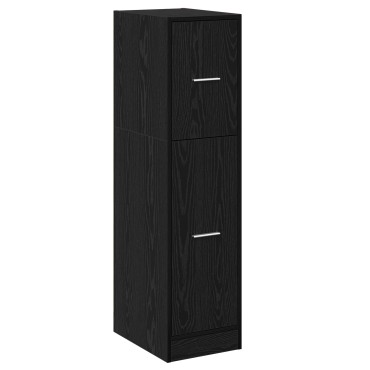 vidaXL Ντουλάπι Αποθηκών Μαύρης Βελανιδιάς 30x41x118cm Επεξεργασμένο Ξύλο 1 τεμ.