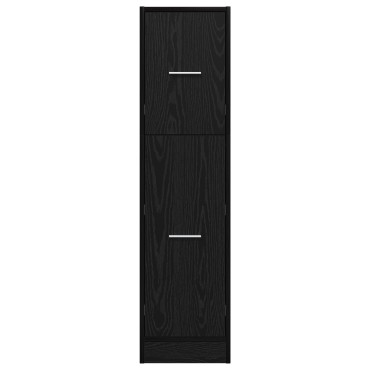 vidaXL Ντουλάπι Αποθηκών Μαύρης Βελανιδιάς 30x41x118cm Επεξεργασμένο Ξύλο 1 τεμ.
