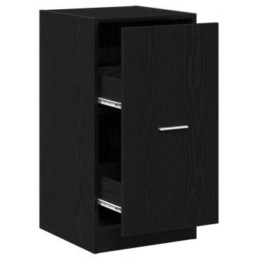 vidaXL Φαρμακοποιός Ντουλάπι Μαύρη Δρυς 40x41x77,5cm Επεξεργασμένο Ξύλο