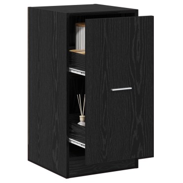 vidaXL Φαρμακοποιός Ντουλάπι Μαύρη Δρυς 40x41x77,5cm Επεξεργασμένο Ξύλο