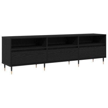 vidaXL Ντουλάπι τηλεόρασης Μαύρη Δρυς 150x30x44.5cm Επεξεργασμένο Ξύλο