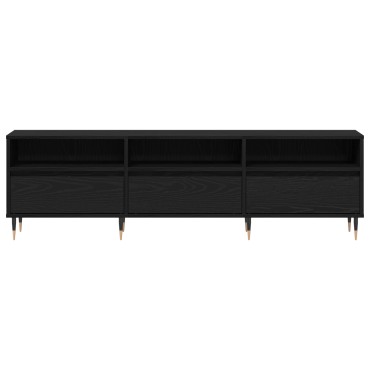 vidaXL Ντουλάπι τηλεόρασης Μαύρη Δρυς 150x30x44.5cm Επεξεργασμένο Ξύλο
