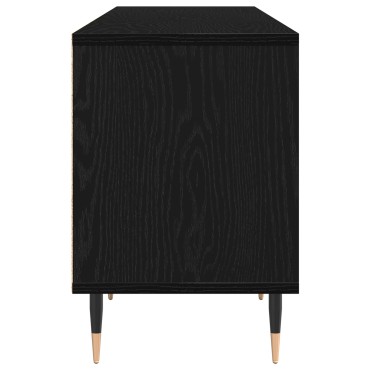 vidaXL Ντουλάπι τηλεόρασης Μαύρη Δρυς 150x30x44.5cm Επεξεργασμένο Ξύλο