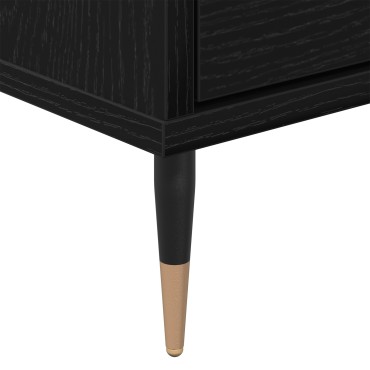 vidaXL Ντουλάπι τηλεόρασης Μαύρη Δρυς 150x30x44.5cm Επεξεργασμένο Ξύλο