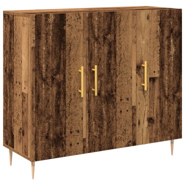 vidaXL Μπουφές σε Παλιό Ξύλο, 90x34x80 cm Φτιαγμένος από Μηχανικά Ξύλα 1 τεμ.