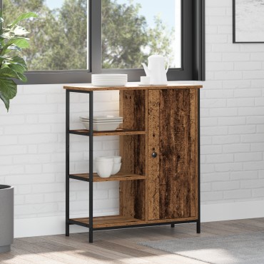vidaXL Μπουφές Παλιού Ξύλου 70x30x80cm Συνθετικό Ξύλο 1 τεμ.