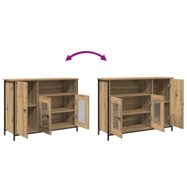 vidaXL Σαλονάκι Artisan Oak 100x35x75cm Επεξεργασμένο ξύλο 1 τεμ.