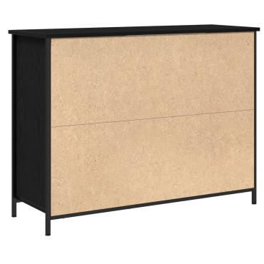 vidaXL Μπουφές Μαύρου Δρυός 100x35x75cm Επεξεργασμένο Ξύλο 1 τεμ.