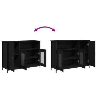 vidaXL Μπουφές Μαύρου Δρυός 100x35x75cm Επεξεργασμένο Ξύλο 1 τεμ.