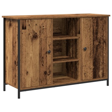 vidaXL Κονσόλα Παλιού Ξύλου 100x35x70cm Κατασκευασμένο Ξύλο και Χάλυβας 1 τεμ.