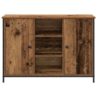 vidaXL Κονσόλα Παλιού Ξύλου 100x35x70cm Κατασκευασμένο Ξύλο και Χάλυβας 1 τεμ.