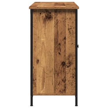 vidaXL Κονσόλα Παλιού Ξύλου 100x35x70cm Κατασκευασμένο Ξύλο και Χάλυβας 1 τεμ.