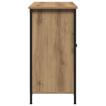 vidaXL Έπιπλο Artisan Οξιά 100x35x70cm Επεξεργασμένου Ξύλου και Χάλυβα 1 τεμ.
