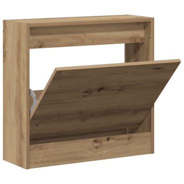 vidaXL Ντουλάπα Παπουτσιών Καρυδιά 60x21x57cm Επεξεργασμένο Ξύλο