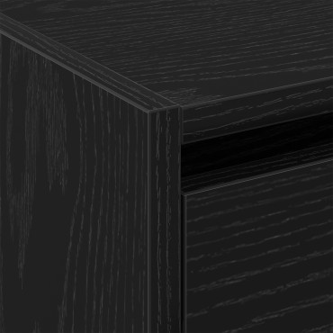 vidaXL Ντουλάπα Παπουτσιών Μαύρο Δρυς 60x21x57cm Επεξεργασμένο Ξύλο