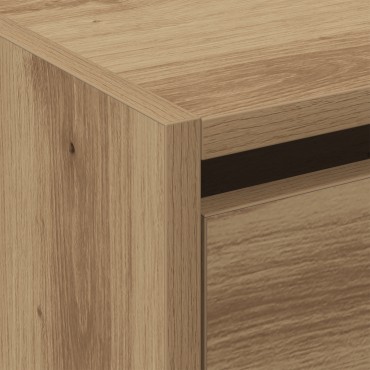 vidaXL Ντουλάπα Παπουτσιών Καρυδιά 80x21x125,5cm Επεξεργασμένο Ξύλο