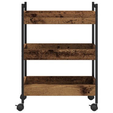 vidaXL Καρότσι Κουζίνας Παλαιό ξύλο 50x30x70cm 1 τεμ.