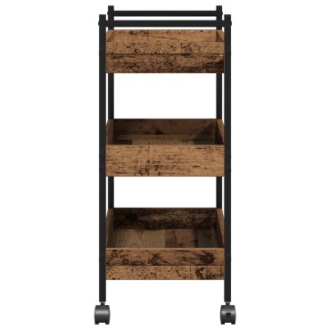 vidaXL Καρότσι Κουζίνας Παλαιό ξύλο 50x30x70cm 1 τεμ.