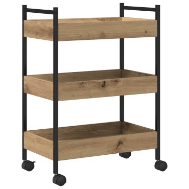 vidaXL Κινήσεις Κουζίνας Καρυδιά 50x30x70cm Επεξεργασμένο Ξύλο