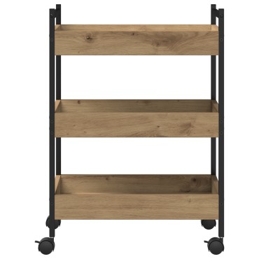 vidaXL Κινήσεις Κουζίνας Καρυδιά 50x30x70cm Επεξεργασμένο Ξύλο