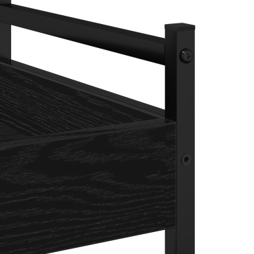 vidaXL Καρότσι Κουζίνας Μαύρη δρυς 50x30x70cm Επεξεργασμένο Ξύλο 1 τεμ.
