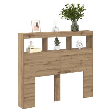 vidaXL Κεφαλάρι Artisan Oak Επεξεργασμένο Ξύλο 120x17x102cm 1 τεμ.