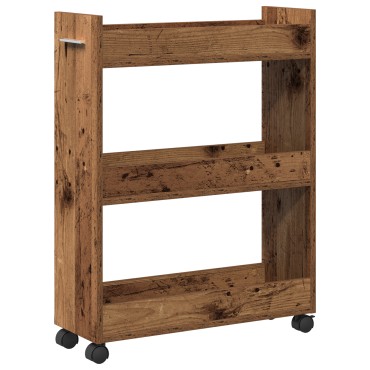 vidaXL Κιβώτιο Ρολό παλαιού ξύλου 60x22x79cm Κατασκευασμένο ξύλο