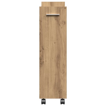 vidaXL Ρολό Καλάθι από Δρυ 60x22x79cm Επεξεργασμένου Ξύλου