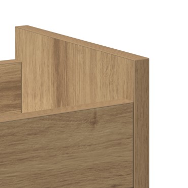 vidaXL Ρολό Καλάθι από Δρυ 60x22x79cm Επεξεργασμένου Ξύλου