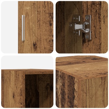vidaXL Ντουλάπα Τοίχου Παλιό Ξύλο 30x42.5x40cm Κατασκευασμένο Ξύλο 1 τεμ.