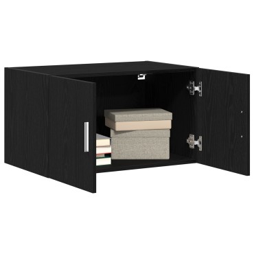 vidaXL Ντουλάπι Τοίχου Μαύρο Δρυς 70x42,5x40cm Επεξεργασμένο Ξύλο 1 τεμ.