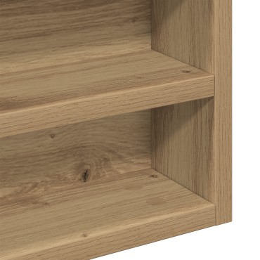 vidaXL Βιτρίνα Artisan Ξύλο Δρυός 100x8,5x75cm Συνθετικό Ξύλο