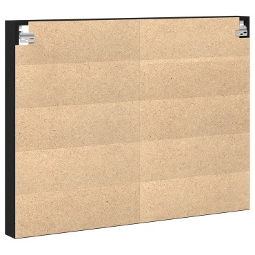 vidaXL Βιτρίνα Μαύρη Δρυς 100x8,5x75cm Επεξεργασμένο Ξύλο