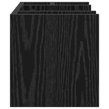 vidaXL Οργανωτής Γραφείου Μαύρης Δρυός 44.5x24x25 εκ. Ξυλεία