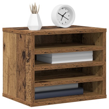 vidaXL Organiser Γραφείου Παλιό Ξύλο 36x26x29.5 εκ. Ξύλο