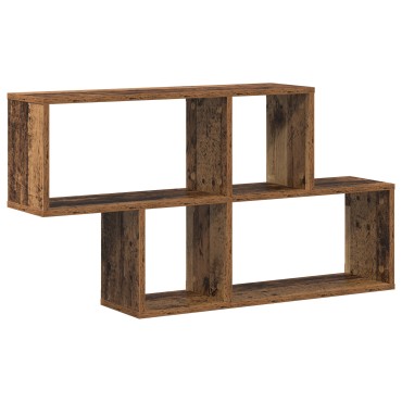vidaXL Ράφι τοίχου παλαιού ξύλου 100x20x53cm Ξύλο μηχανικής 1 τεμ.