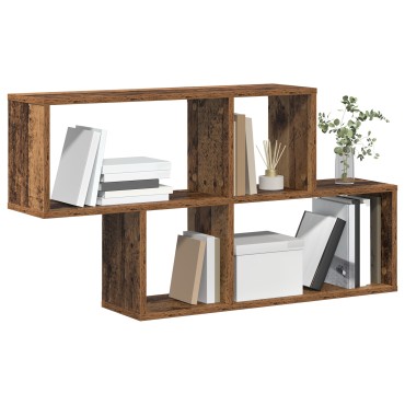 vidaXL Ράφι τοίχου παλαιού ξύλου 100x20x53cm Ξύλο μηχανικής 1 τεμ.